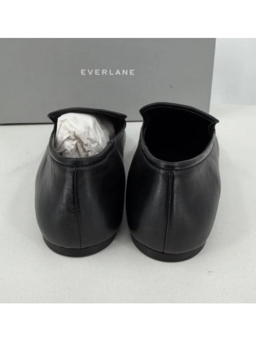 Everlane Italian Leather Day Loafer in BLACK size 5 Women's Slip-on Flat